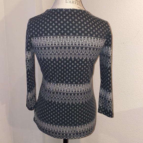 Rebecca Malone black & white shirt women’s top S - Picture 3 of 5